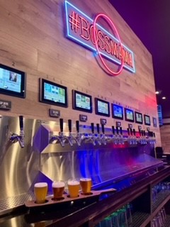 beer wall with flight